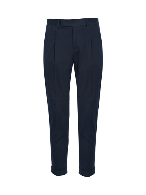 Pantalone in cotone con pince Navy PT TORINO | RSZAZ40FWD SD750360